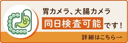 胃・大腸カメラの同日検査可能です